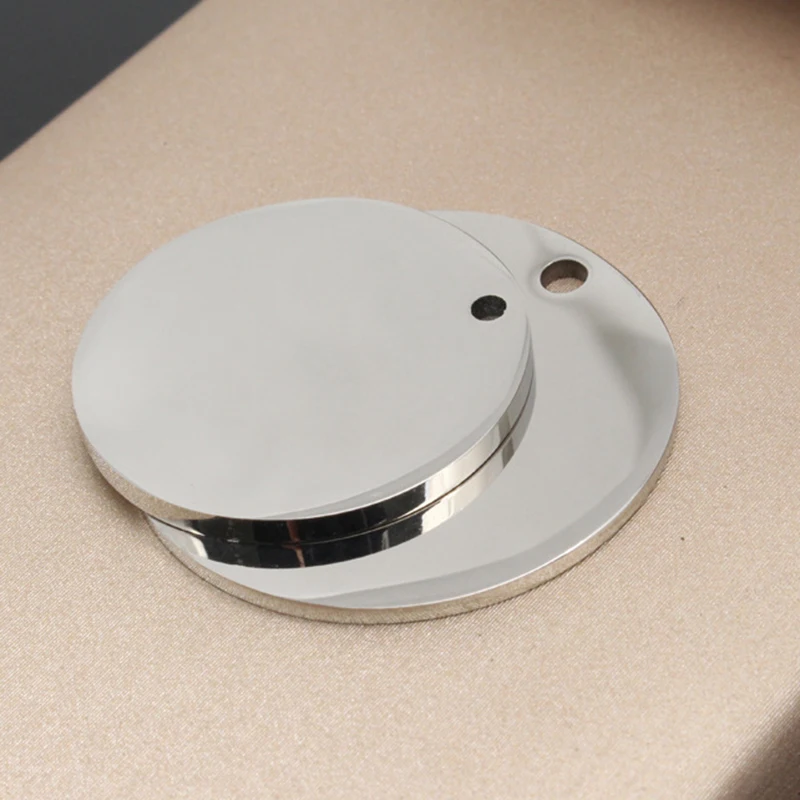 Personalized Pet Cat Dog Name Collar Accessories Circle Custom Engraved ID Tag Necklace Chain Charm Supplies For Dog Product 5