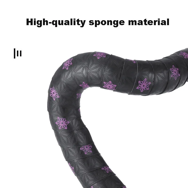 Anti-Slip Handlebar Tape PU Road Bike Shock Absorption Handle Bar Tape With Bar End Plugs for Bicycle Racket Cycling Tools