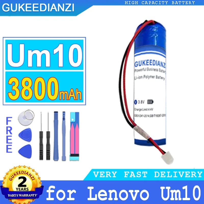 

3800mAh GUKEEDIANZI Battery for Lenovo Um10 microphone Big Power Bateria