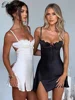 Dulzura Sexy Ruched Sleeveless Backless Side Slit Bodycon Mini Short Dresses For Women Club Birthday Party Summer Y2K Clothes 4