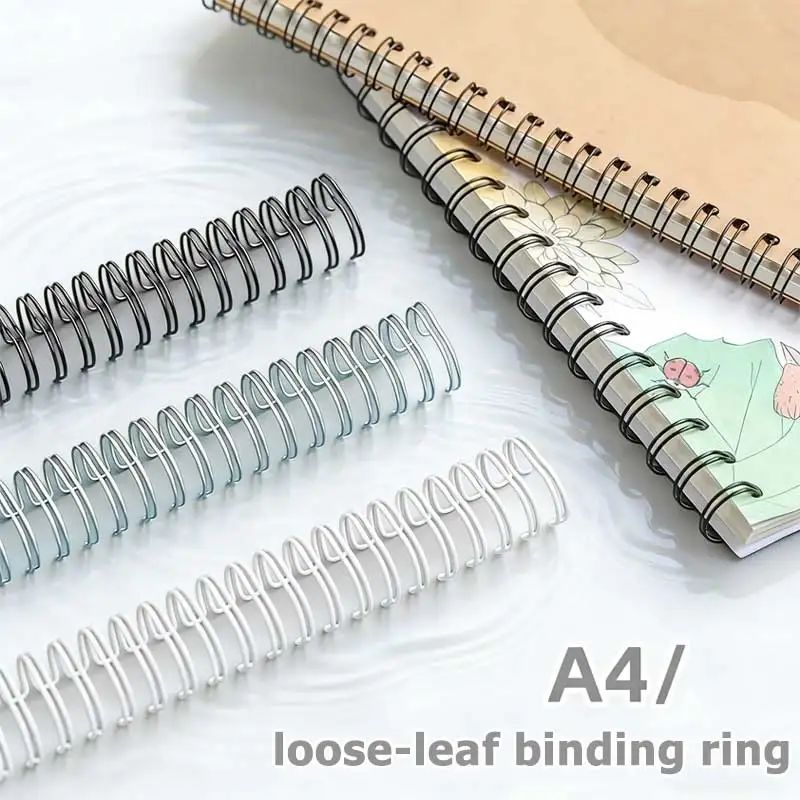20pcs 헤비 듀티 금속 나선형 바인딩 링 A4 루스 리프 바인더 링 노트북 플래너 문서 보고서 사무실 학교 용품