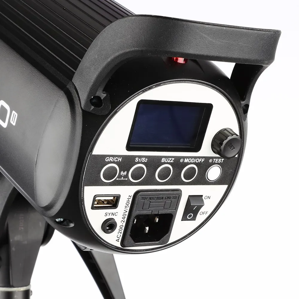 Godox SK400II 400Ws GN65 Professional Studio Flash Strobe + 2.8m Light Stand + 60x90cm Softbox + Trigger + Barn Door Kit 6