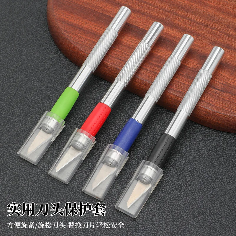 1PC Metal Scalpel Pocket Knife Non-slip Cutter Engraving Craft Knives for Mobile Phone Laptop PCB Repair Hand Tools