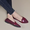 European and American style egg roll shoes solid color thickened soft sole women shoes spring sheep pattern flat shallow mouth c 3