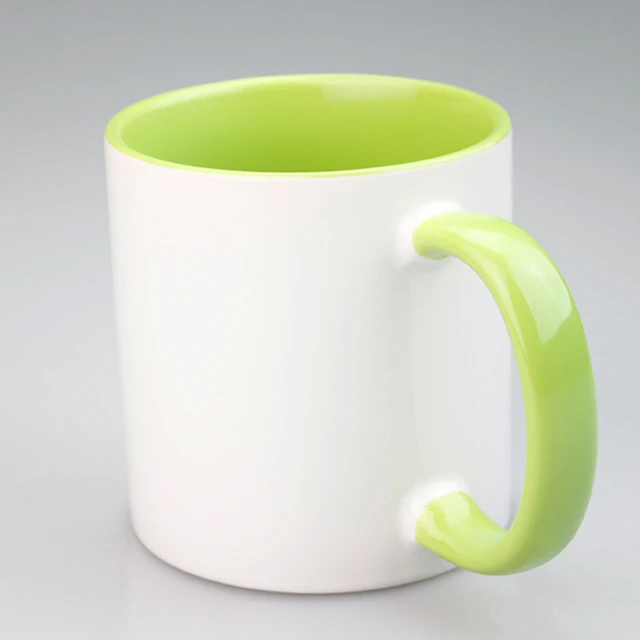 15 oz Two Tone Colored Mug - Green – Blank Sublimation Mugs