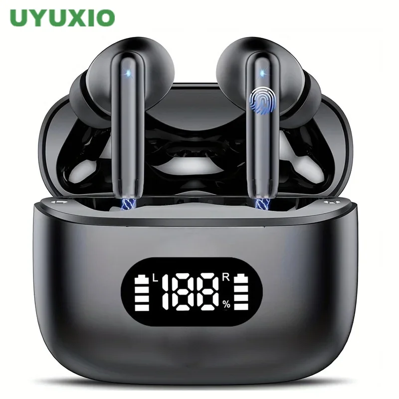 รูปสินค้า หูฟังไร้สาย ตัดเสียงรบกวน บลูทูธ 5.3 พร้อมจอ LED