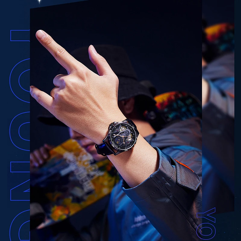 AILANG Brand Luxury Double Tourbillon Automatic Watch Men Sports Leather Waterproof Mechanical Watches Mens Moon Phase Clock Men_voghion.com