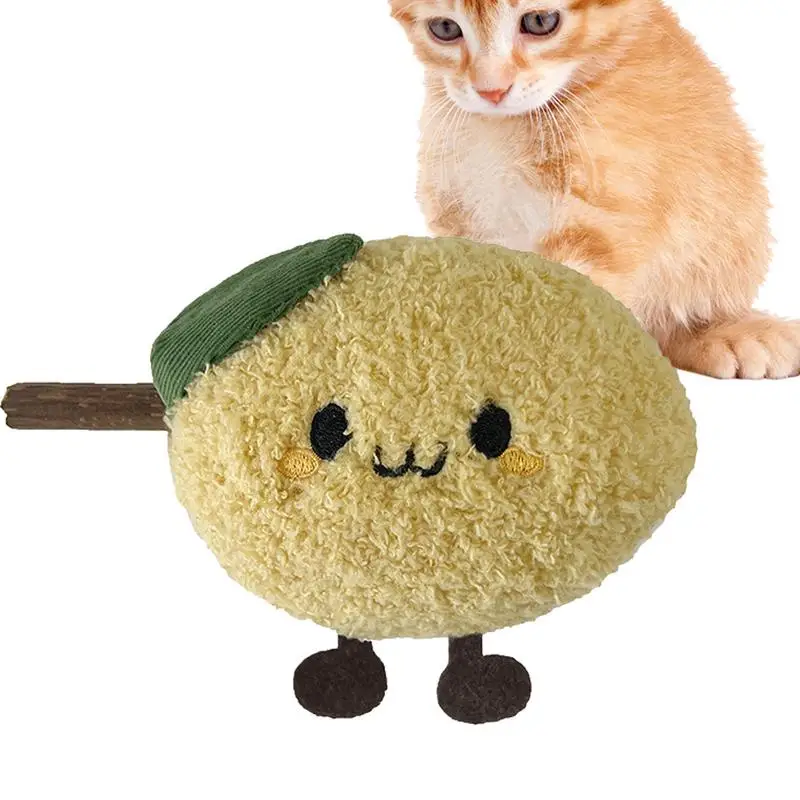 

Cat Toy Stick Funny Cat Toy Fluffy Plush Kitten Kicker Toy Kitten Supplies Teeth Chewing Toy Interactive Cat Toys For Kittens