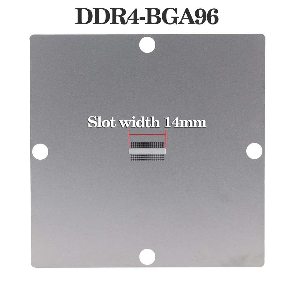 12/14/21pcs BGA memory template90mmx90mm DDR2-3  DDR3-2 DDR5 BGA96 BGA78 DDR4 memory chip repair template leakage bead fixture — view 2