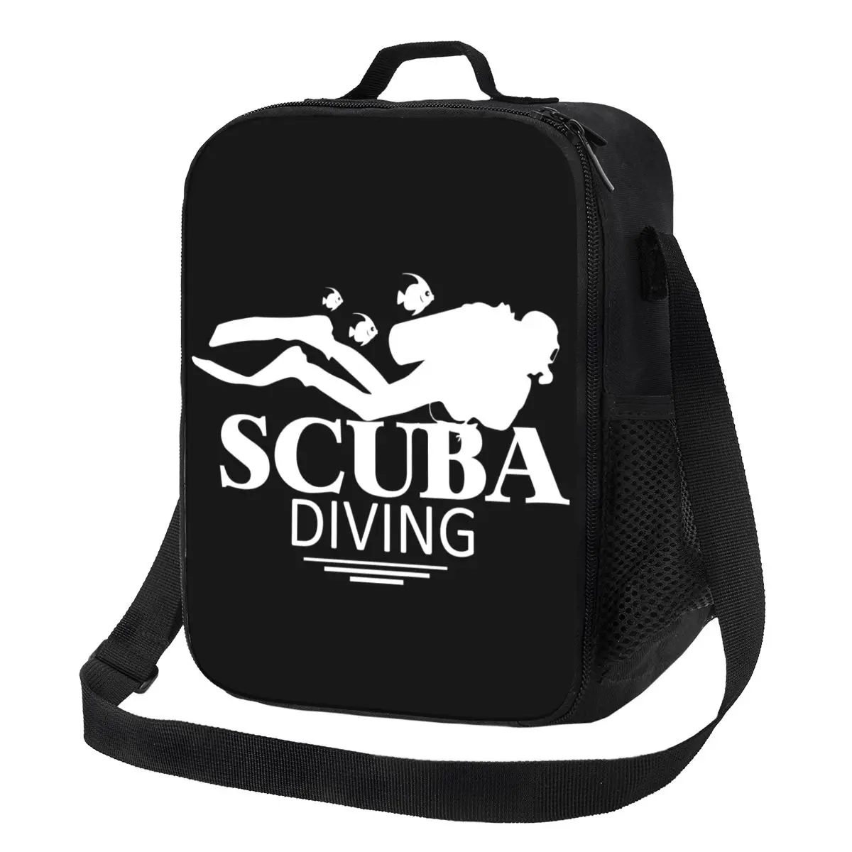 

Забавные термоизолированные сумки для ланча для подводного плавания, Женская перезаряжаемая сумка для ланча для дайвинга, школьный контейнер для еды Bento