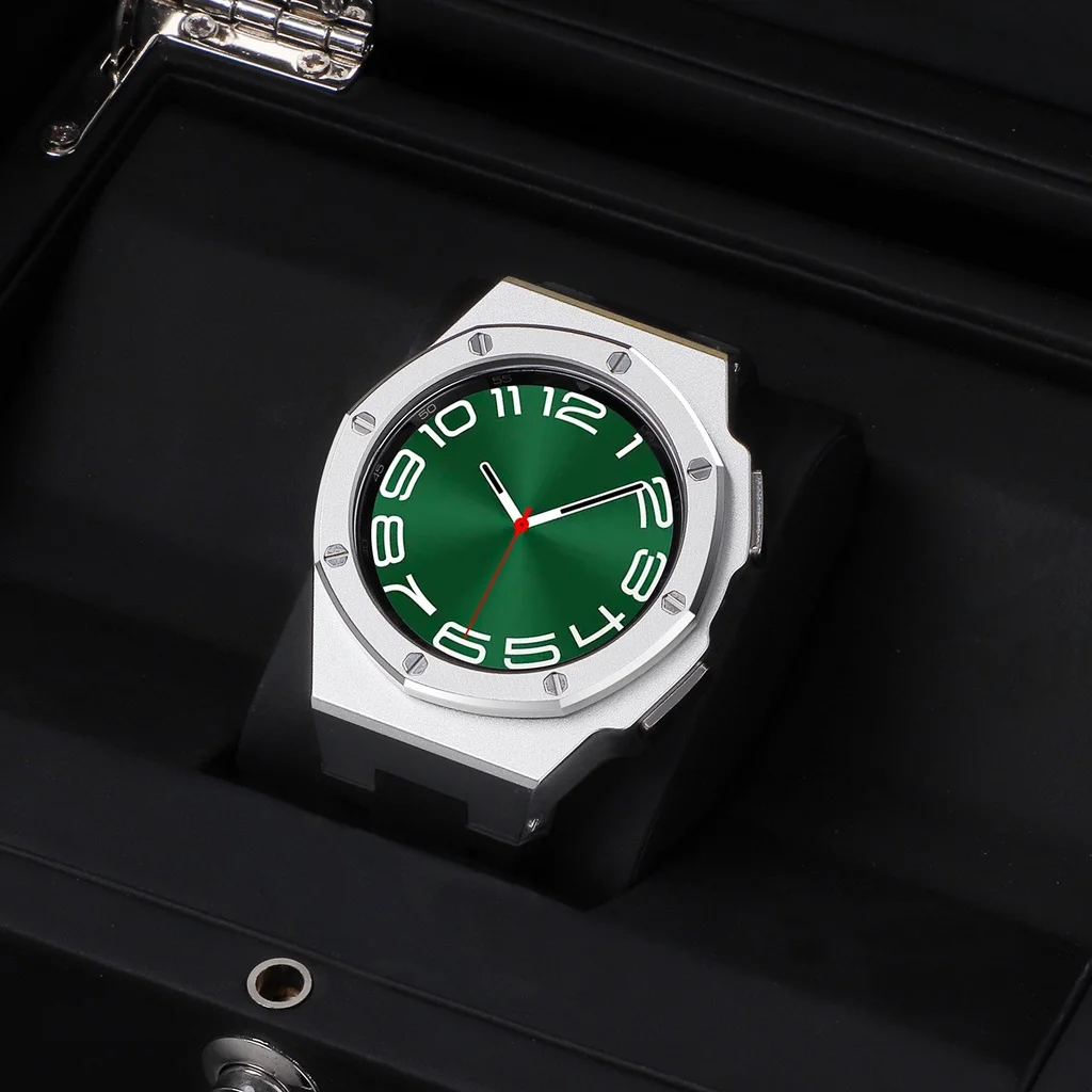 Stainless Steel Modification Kit For Samsung Galaxy Watch 6 Classic 47mm Luxury Metal Case Strap For 6 Classic 43mm Rubber Band