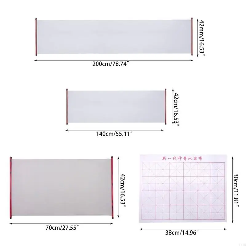 그리드 워터 필기 천 중국 서예 연습 카피북