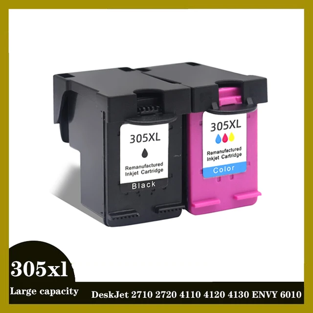 Compatible for HP 305 305XL Ink Cartridges for HP 305 Deskjet 2710 2720  DeskJet Plus 4110 4120 4130 Envy 6010 6020 Envy Pro 6420 6430 Printer 1  Black