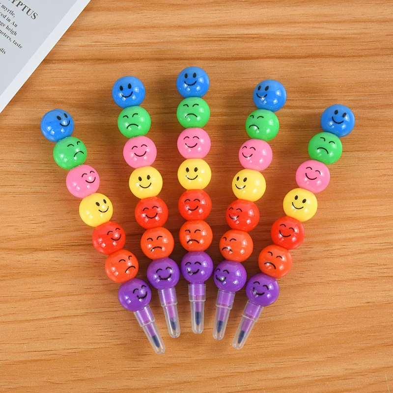 5/10Pcs Lollipop Building Block Crayon Painting Pen Pencil for Children Birthday Party Favors Goodie Bag Pinata Fillers Rewards