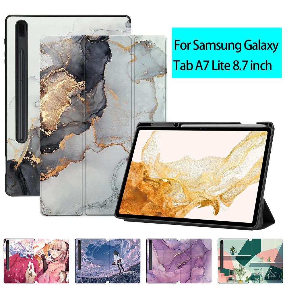 

MTT Case For Samsung Galaxy Tab S7FE S8+ S8 Plus S9+ S9 Plus 12.4 inch TPU Leather Magnetic Flip Stand Cover Protective Funda