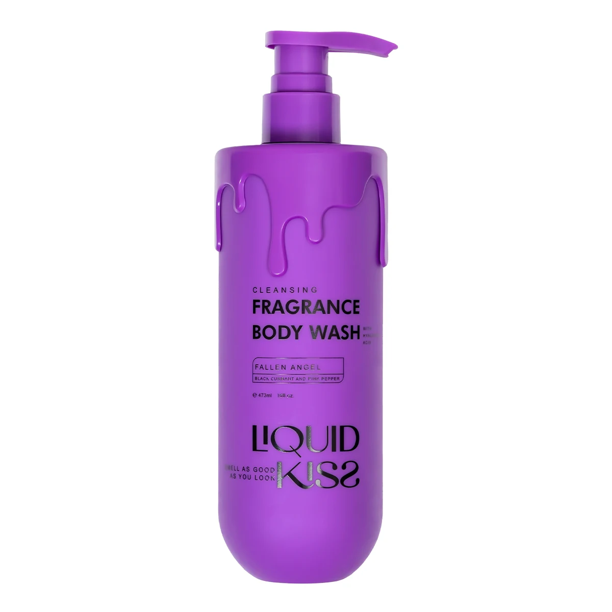 LIQUID KISS Hyaluronic Acid Ultra Hydrating Body Wash Moisturizing Shower for Women Deep Moisture FALLEN ANGEL Fragrance Body Ba