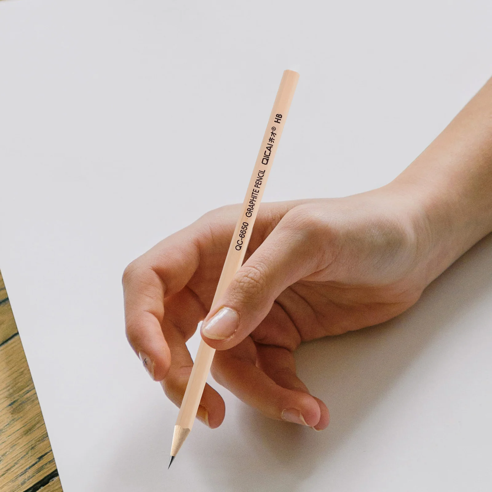 

50Pcs Wooden Pencils Erasable Pencils Portable Students Pencils Smooth Writing Wood Pencils