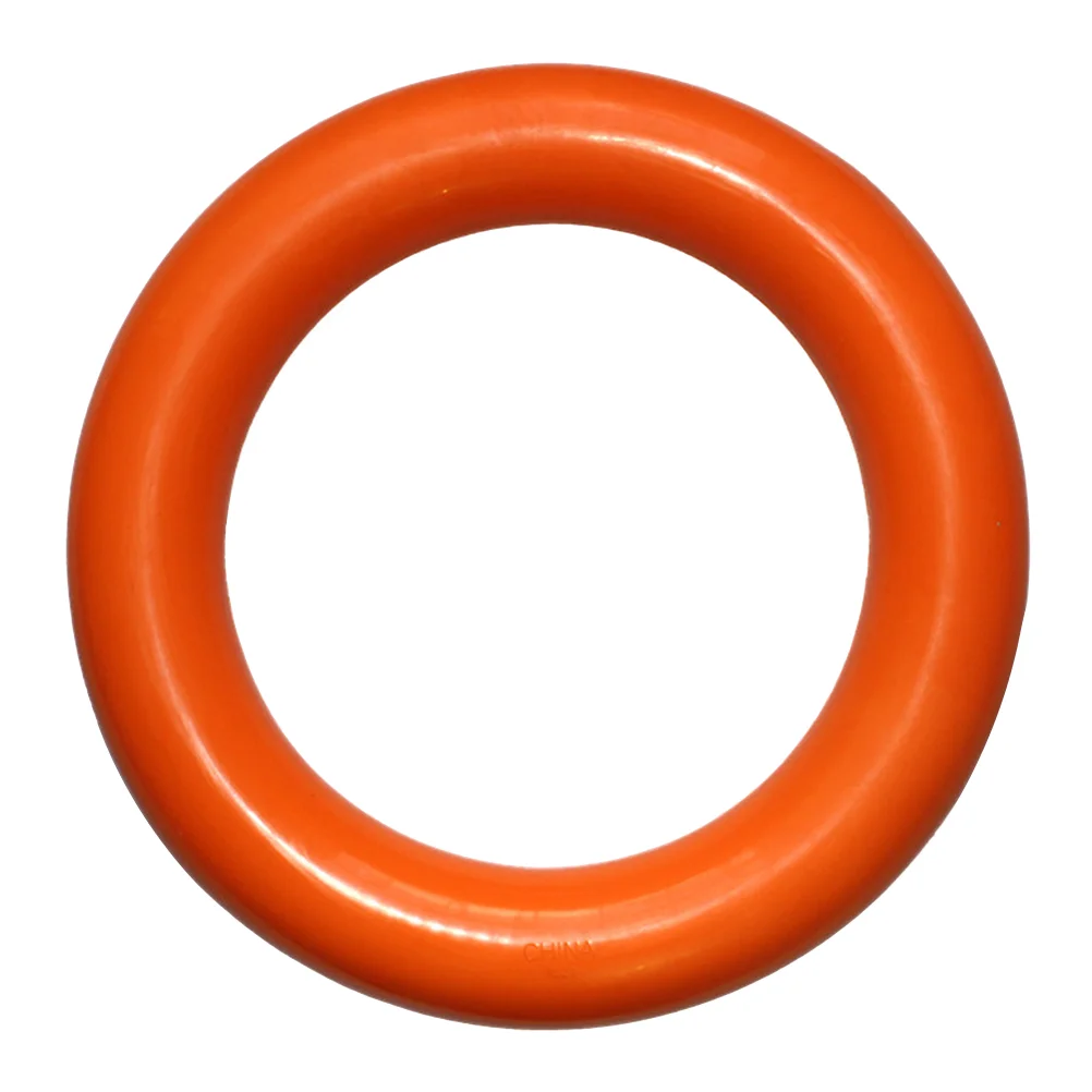 

Durable And Natural Rubber Dog Biting Toy Ring Pet Chew Clean Teeth Toy (Orange)
