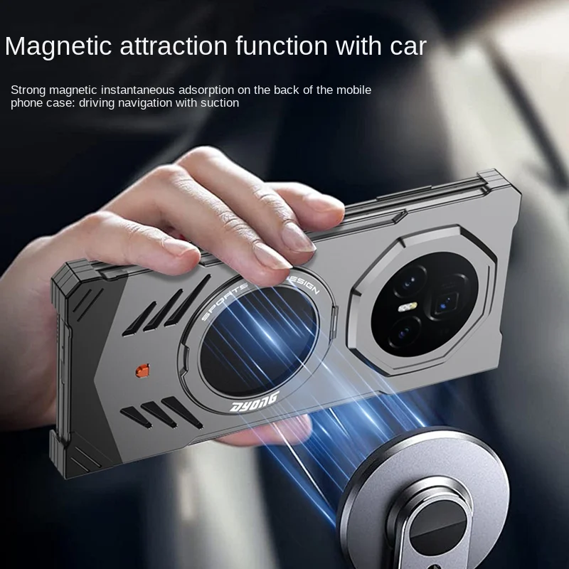 جراب هاتف Honor Magic V5 مغناطيسي معدني مقاوم للصد...