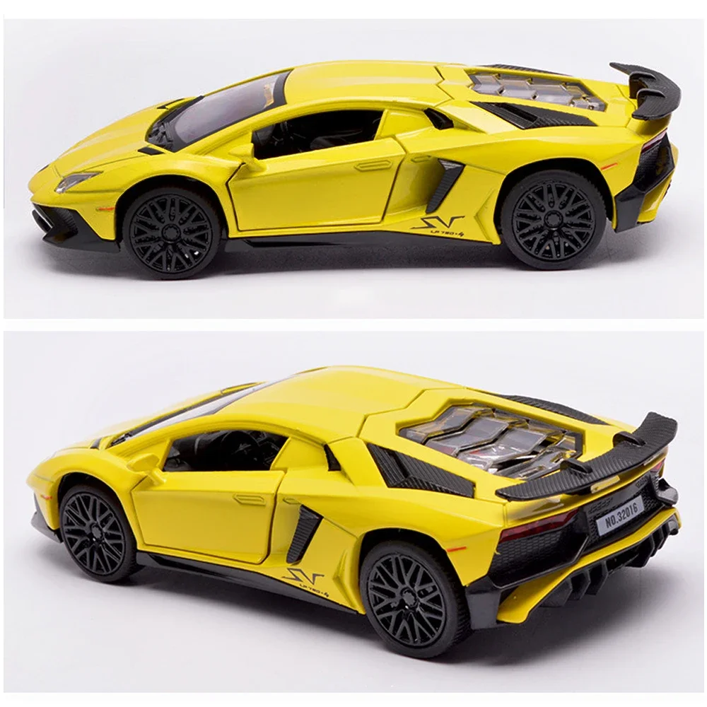 1:32 Lamborghini Aventador LP750-4 LP770-4 Metal Diecast Alloy Kids Toy Cars Models Trucks For Boys Toys Vehicles Collection 5