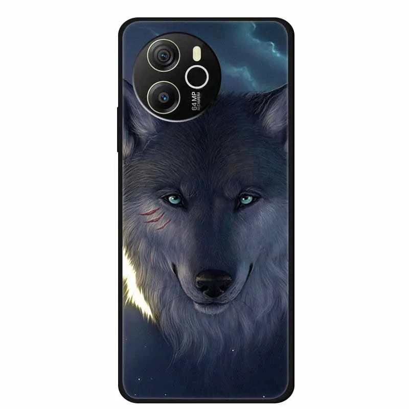 Black Silicone Soft Back Protective Case Cover