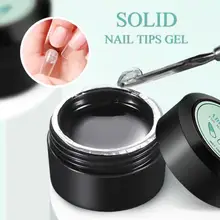 

2021 Easy Stick Solid Nail Patch Gel Gummy Adhesive Bond UV Glue No-Flowing Modelling Stick Tips Clear Solid Nail Art UV Gel 10g