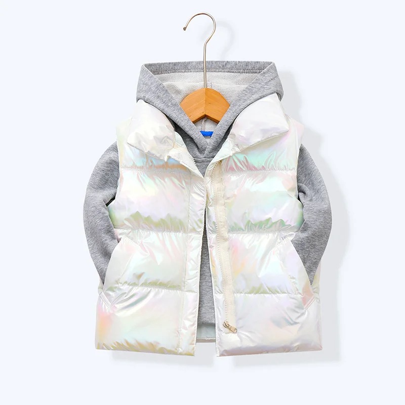 Kids Down Clothes Waistcoat Child Fashion Warm Vest Teen