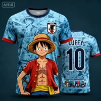 Maillot de football One Piece Luffy Japon 2026, T-shirt, maillot de football spécial pour enfants, kit de maillot de football pour adultes, hommes, femmes, sweat-shirt à séchage rapide 5