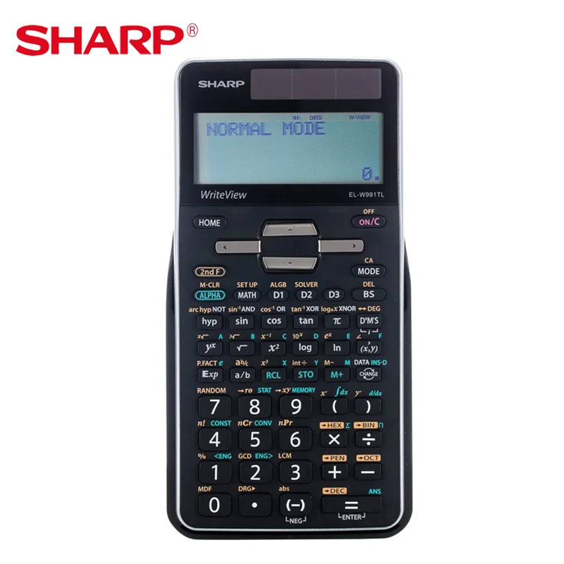 Calcolatrice Sharp Scientific Function EL-W991TL applicazione della  calcolatrice nella competizione di fisica dell'esame di