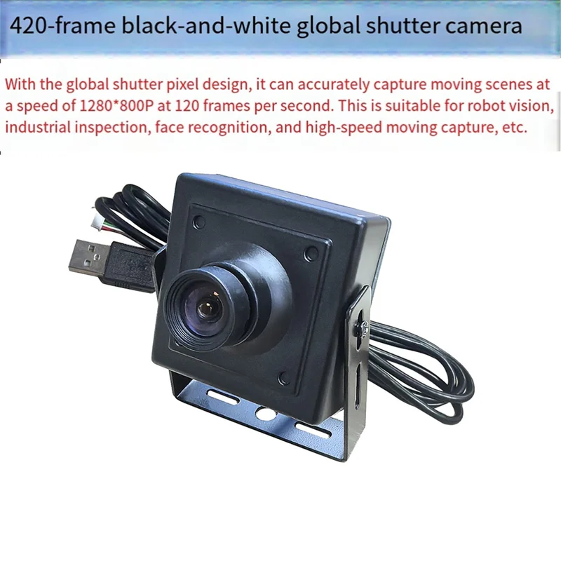 A72T OV92811MP 100도 USB 카메라 모듈 글로벌 셔터 흑백 120FPS 고속 캡처 드라이버 프리