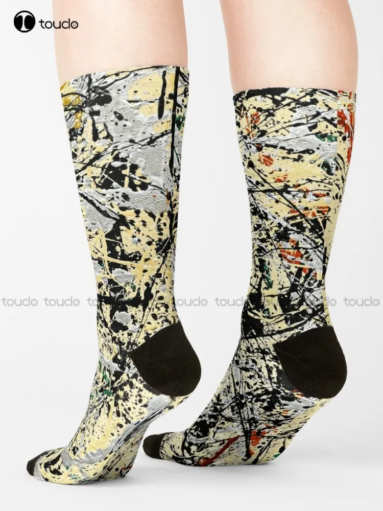 

Носки Number 32 - Jackson Pollock, белые мужские носки, уличная одежда, Харадзюку, персонализированные, унисекс, для взрослых, подростков, Молодежные носки в стиле ретро