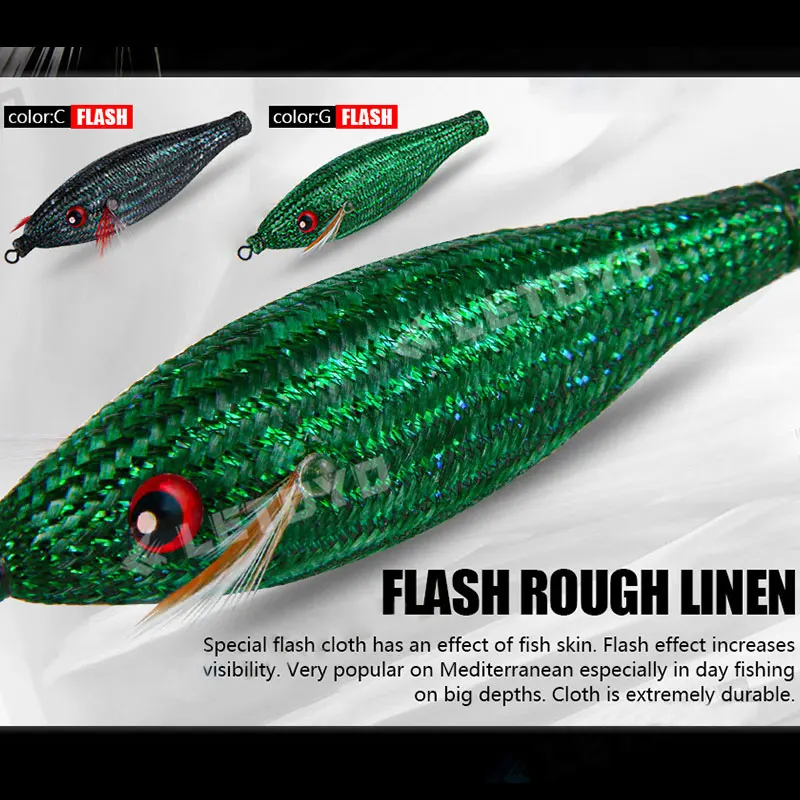 78mm 10g künstliche leuchtende Garnelen Angeln lockt Tintenfisch Haken Jigs 3d Auge Tintenfisch Jigs Tintenfisch Köder Garnelen Meer Angel gerät – Detail 6