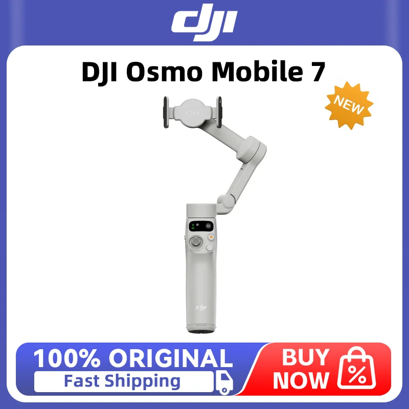DJI Products Osmo mobile 7 Built-in Extension Rod & Tripod 10-Hour Battery Life Phone Charging OM 7
