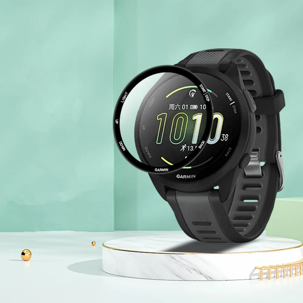 Per Garmin Forerunner 165 165 Music Watch Curvo 3D Film In Materiale Composito Per F165 F165 Music Tempered Film