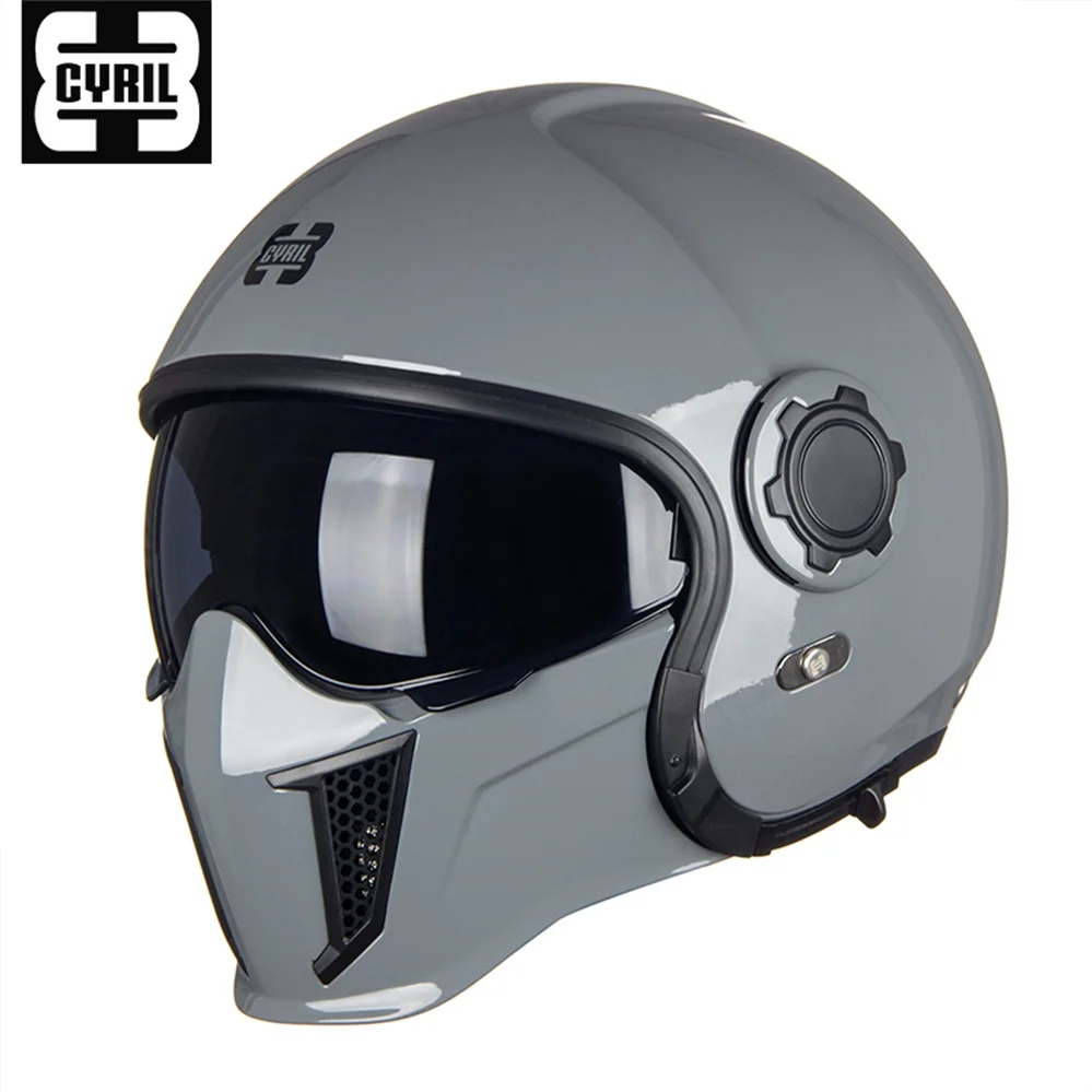 Casco Modular de motocicleta para hombre, protector de cara completa,  abierto, aprobado por DOT ECE, CYRIL OP12A - AliExpress