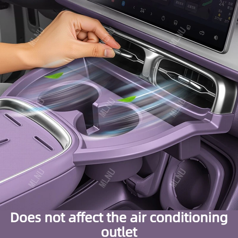 LEAPMOTOR B10 2026/2025 자동차 액세서리용 중앙 제어 워터컵 보관함, 미끄럼 방지 보호 내열 2022-2024