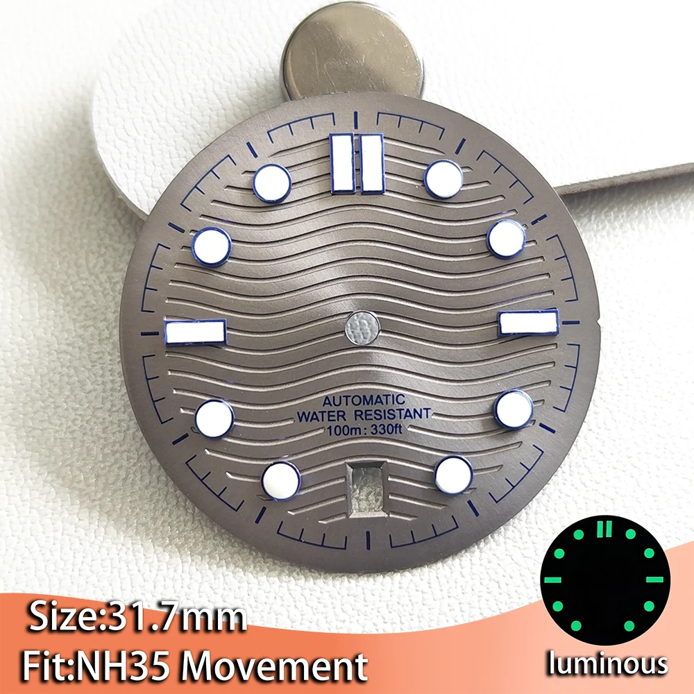 Green C3 Luminous Watch Dial Hands for Automatic Movement Men's Watches Replacement Accessory
