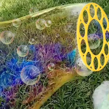 Bubble Machine Blowing Bubble Tool Outdoor Fun Soap Bubbles Concentrate Stick Blowing Bubble Tray Kids Interactive Toys Kits 4