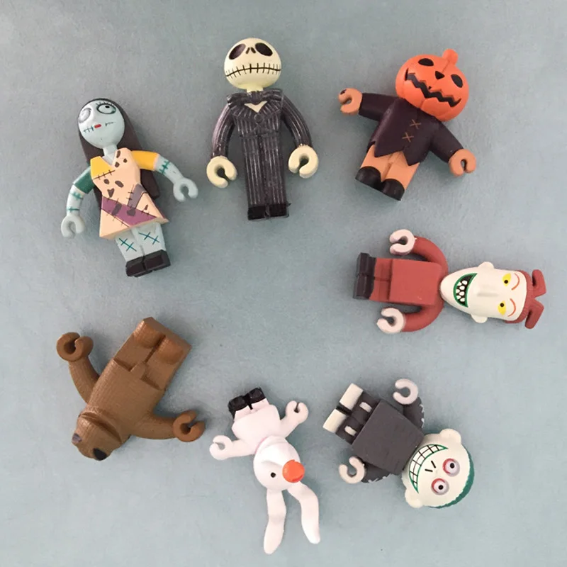 Kawaii Disney The Nightmare Before Christmas Jack Skellington Little Ghost Action Figures Toy Anime Dolls Regalo Di Compleanno Per Bambini
