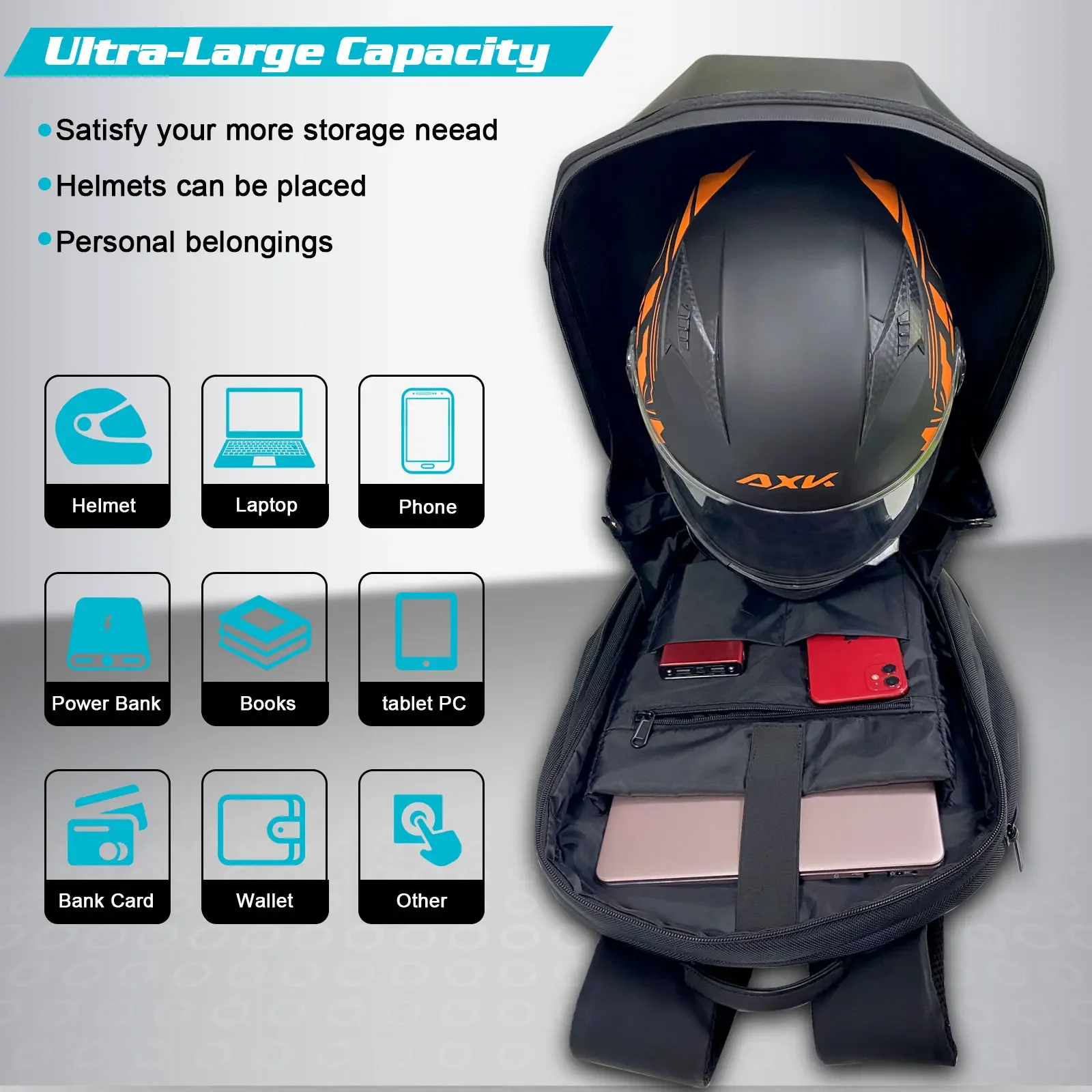 LED locomotive backpack Display scree APP backpack Business travel Laptop Cycling Backpack Men outdoor eyes bag for motorcycle led backpack