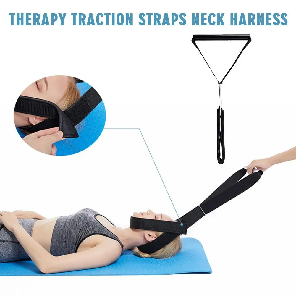 

Therapy Traction Straps Neck Harness Cervical Massage Tool Stretching Care Belt Correction Relaxation Support F4n3