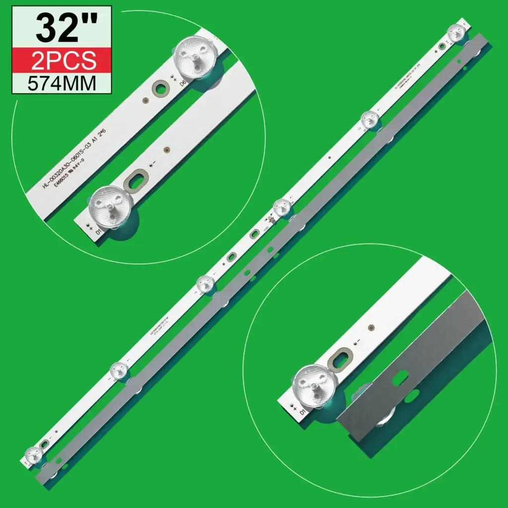 

ТВ-лампа для DEXP H32D7100E H32D71100E, линейка для ремешка, фотоэлемент A1 2*6, фотоэлемент A1 2*6