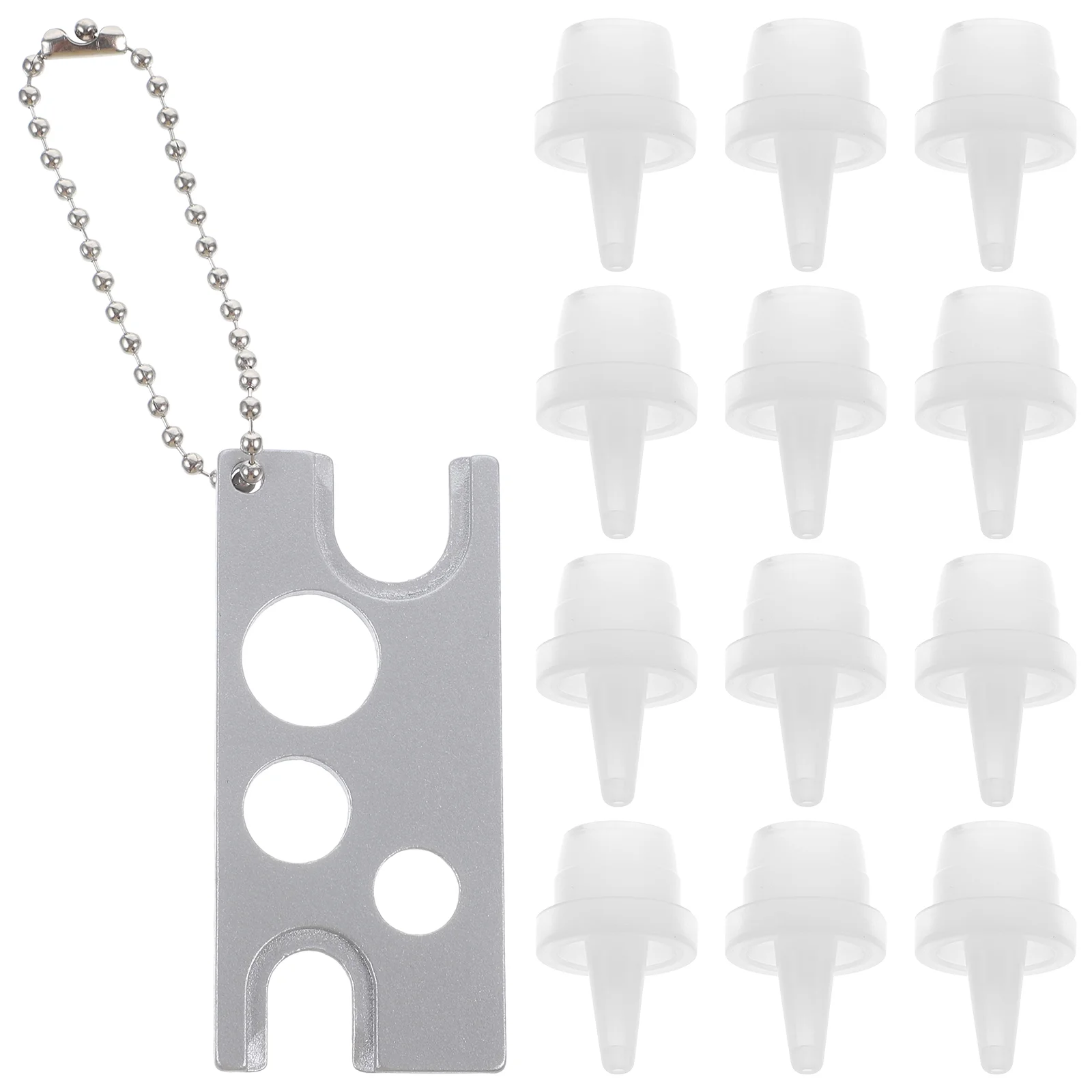

Essential Oil Key Tool Bottle Opener Roller Balls Caps Remover Eyelash Glue Bottle Plugs Lash Stoppers Universal Cap Remover