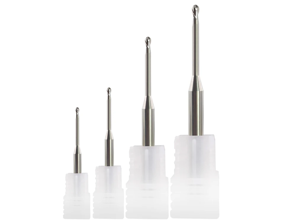 YZH HRC60 Rillenkugelfräser mit Mikrodurchmesser, CNC, langer Hals, lange Ausfallweite R0.1 R0.15 R0.2 R0.3 R0.4 R0.5 R0.75 R1 R1.5 – Detail 10