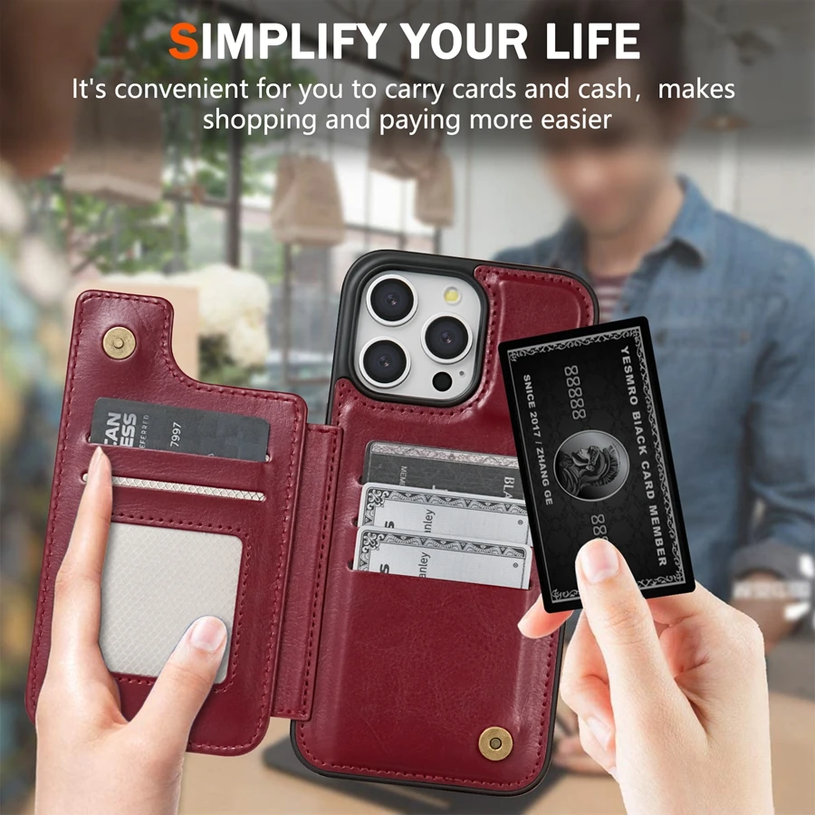 Leather Phone Case With Rfid Blocking For Iphone Models_voghion.com