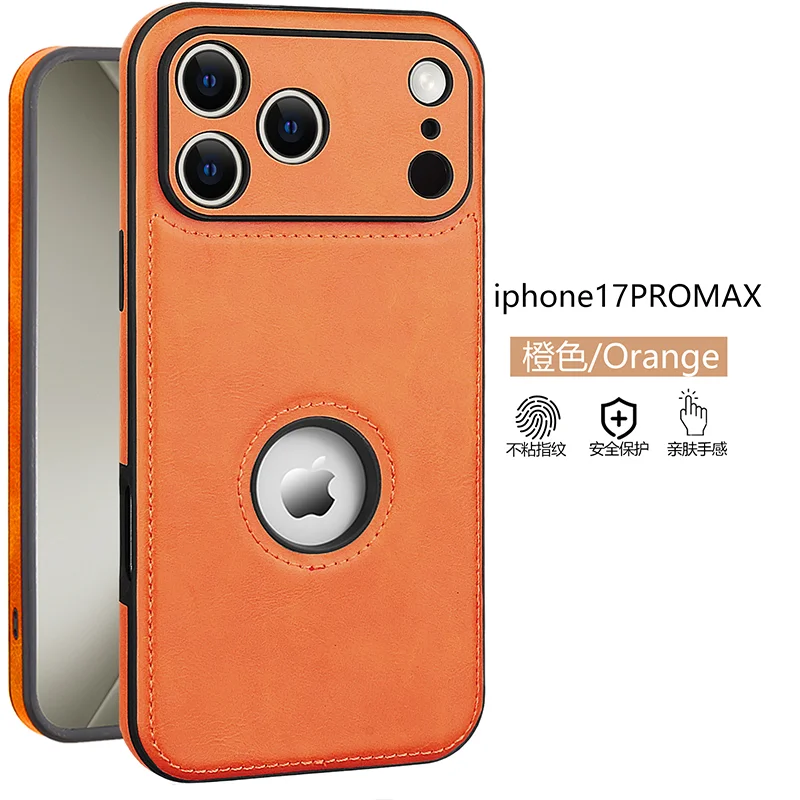 Luxury Fashion Leather Case with Air Shockproof and Premium Camera Lens Protection