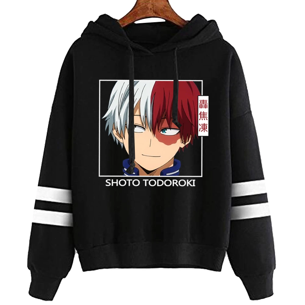 

My Hero Academia Shoto Todoroki Hoodies Casual Women Streetswear Sweatshirt Anime Clothes Hip Hop Long sleeve Pullover