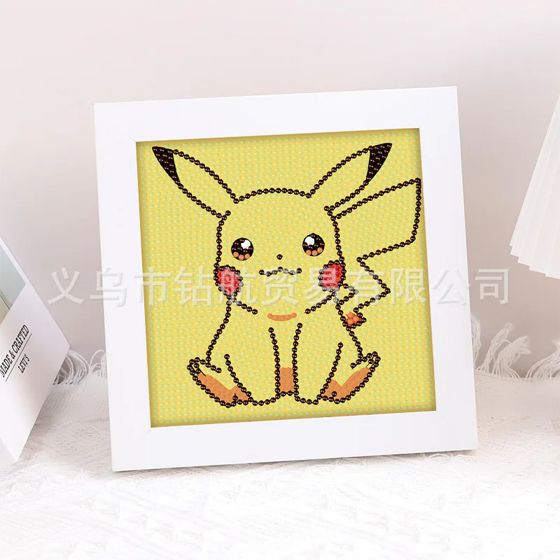 Diamond Painting Pokemon Pikachu 5D Diamond Painting Kit Cartoon Character Round Stick Diamond Embroidery Cross Stitch DIY Handmade Home Decor diamond painting