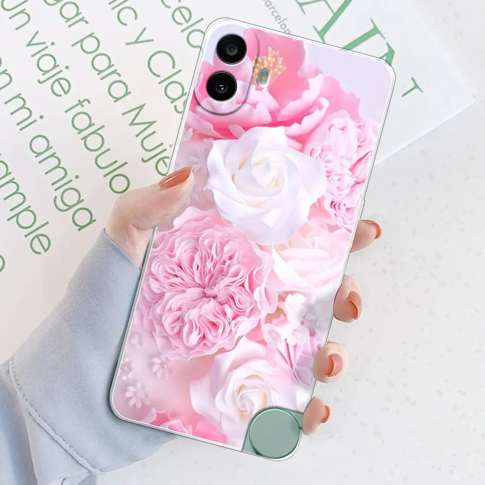 Clear Shockproof Fashion Print Soft Silicone TPU Phone Case