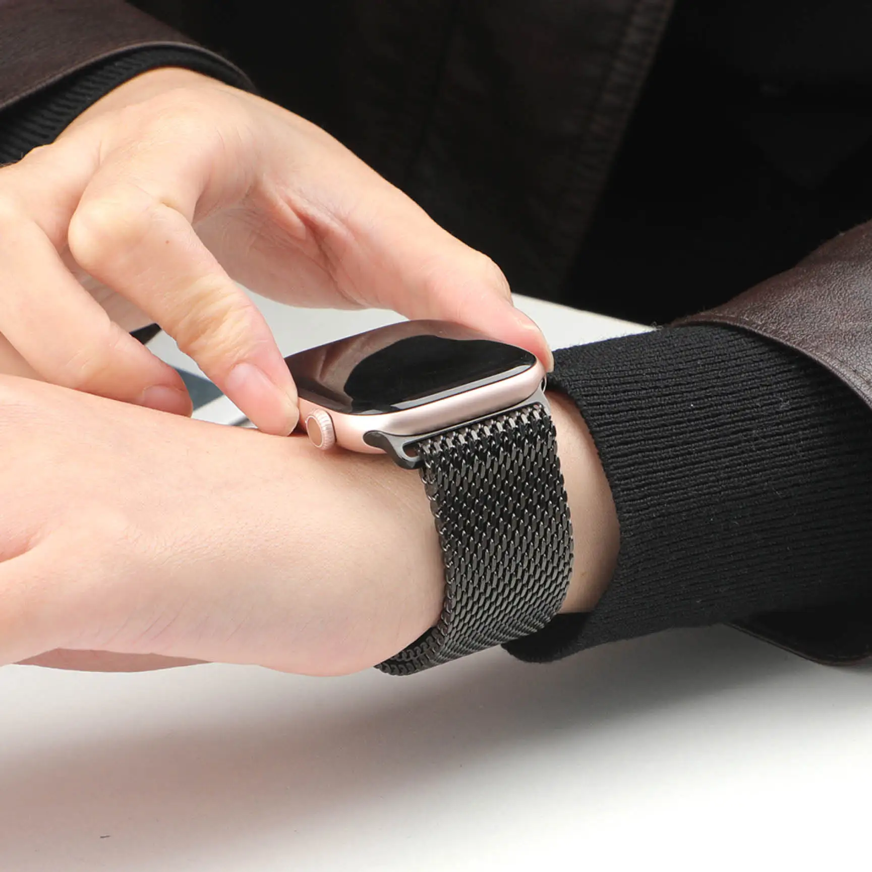 Sleek Magnetic Milanese Metal Watch Strap Bracelet